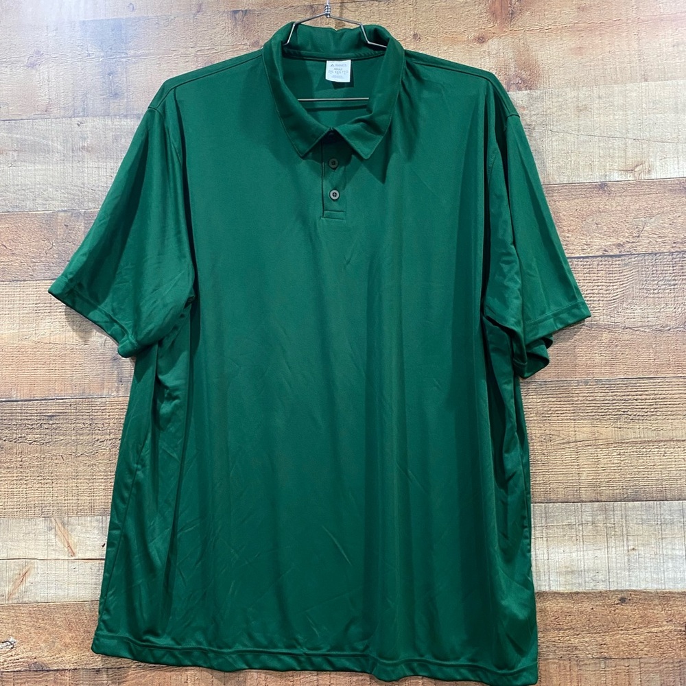 New Without Tags Augusta Sportswear Hunter Green Silky Touch Golf Polo Size 3XL